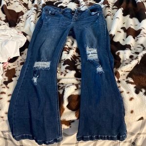 Bootcut distressed jeans from buckle